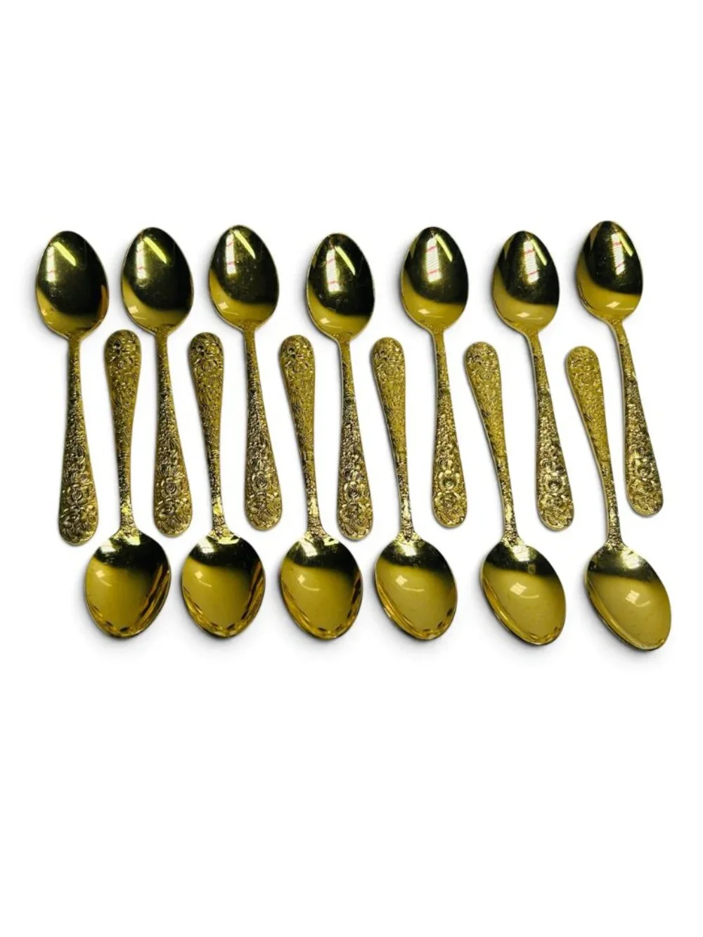 Viners of Sheffield Gold Plated Flatware Set of 31 Pcs VS12 & Box Utensils Cutle